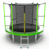 Батут Evo Jump Internal 8ft Lowernet зеленый + сетка