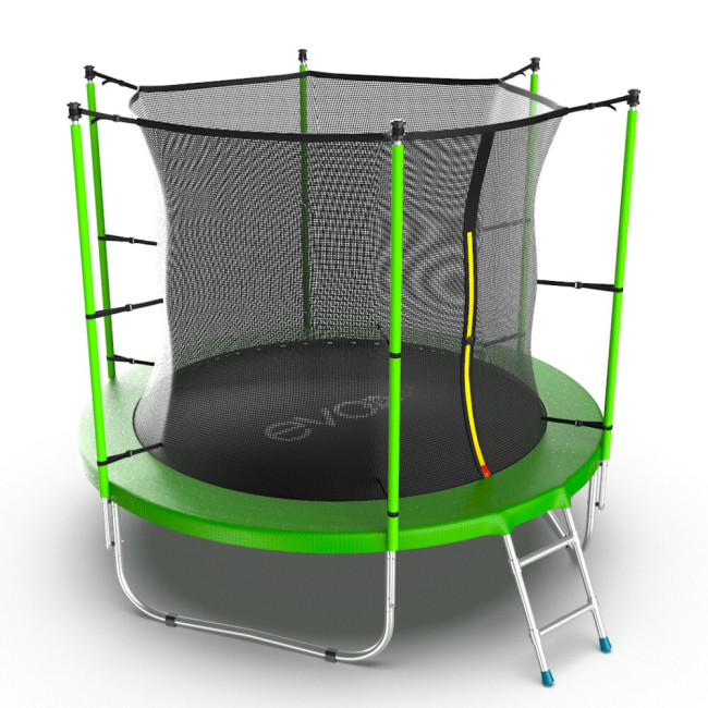 Батут Evo Jump Internal 8ft Lowernet зеленый + сетка