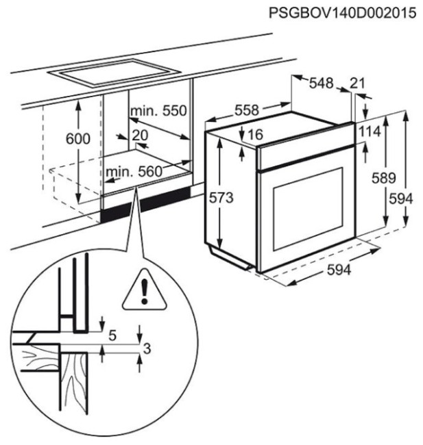 Духовой шкаф Electrolux EOB 53434 AK