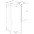 Вытяжка Meferi TUBE35IX ULTRA нержавеющая сталь