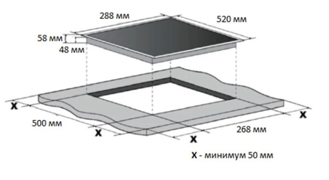 Электрическая варочная панель Hyundai HHE 3285 BG черный