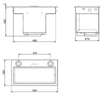 Встраиваемая вытяжка smeg KSEG 58 PXE