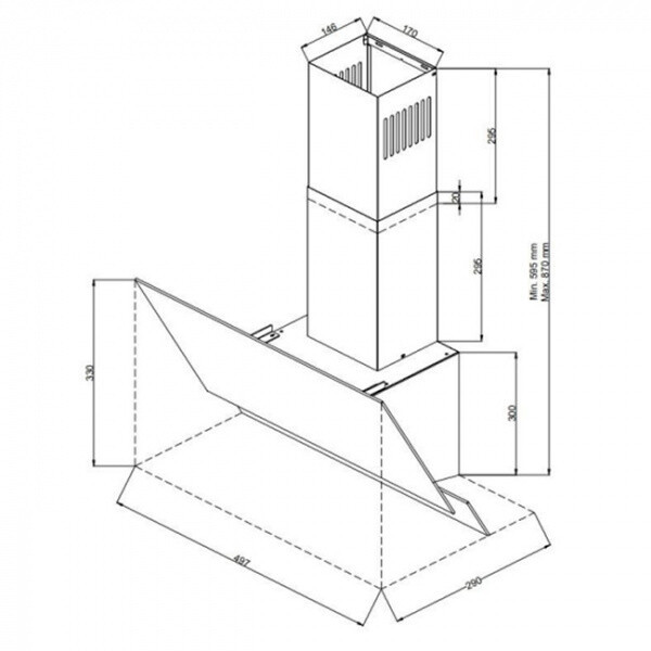 Каминная вытяжка Zigmund Shtain K 145.6 W Каминная вытяжка Zigmund Shtain K 145.6 W