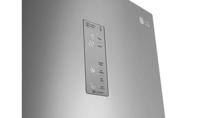 Холодильник LG GB-B60NSYQE нержавеющая сталь