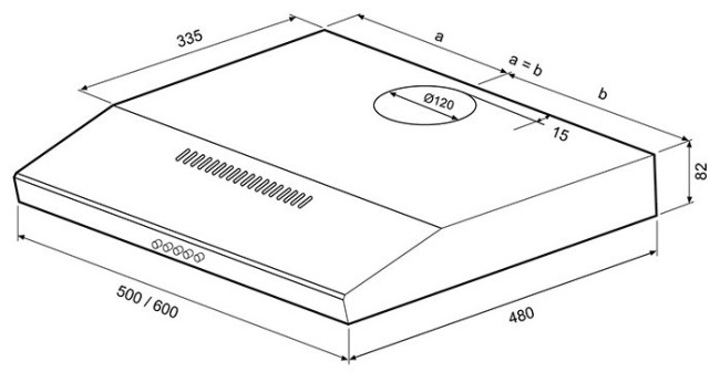 Подвесная вытяжка Shindo ITEA 60 I Подвесная вытяжка Shindo ITEA 60 I