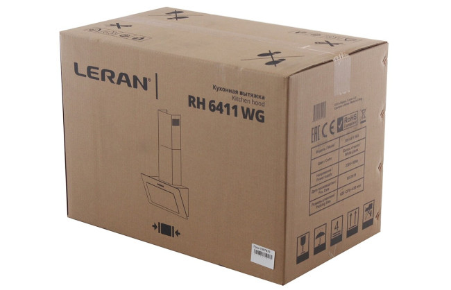 Каминная вытяжка Leran RH 6411 WG Каминная вытяжка Leran RH 6411 WG