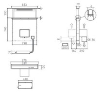 Встраиваемая вытяжка KitchenAid KEBDS 90020 Встраиваемая вытяжка KitchenAid KEBDS 90020