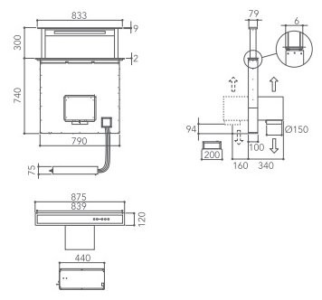 Встраиваемая вытяжка KitchenAid KEBDS 90020