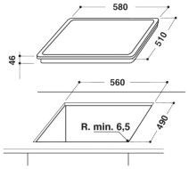 Варочная панель Ariston HR 603 X Варочная панель Ariston HR 603 X