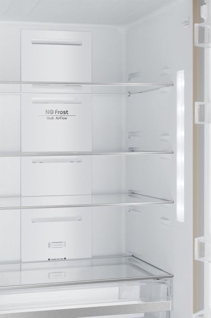 Холодильник Weissgauff WRK 2000 D Full NoFrost Inverter Beige Glass Холодильник Weissgauff WRK 2000 D Full NoFrost Inverter Beige Glass