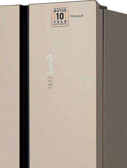 Холодильник WEISSGAUFF WCD 450 BEG NoFrost Inverter