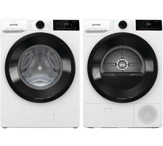 Комплект стиральная и сушильная машина Gorenje WNA84ACIS + DNA82