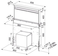 Встраиваемая вытяжка FRANKE FS DW 866 XS BK Встраиваемая вытяжка FRANKE FS DW 866 XS BK