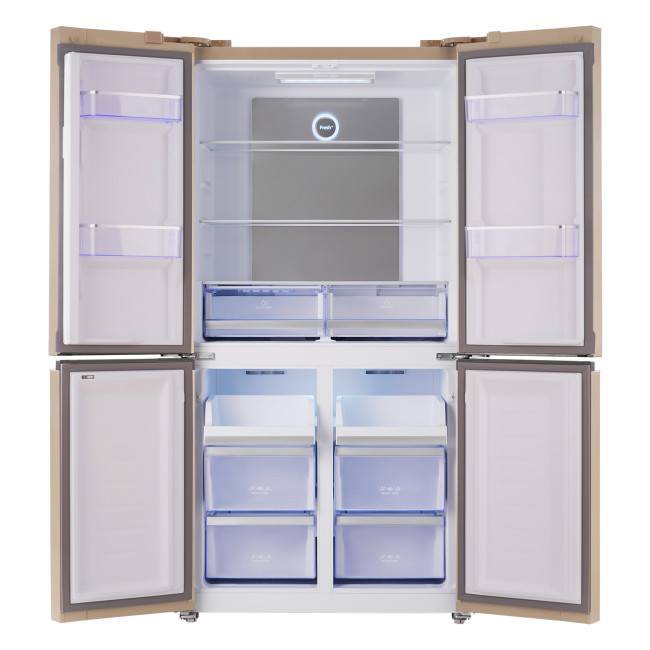 Холодильник Tesler RCD-545I beige glass