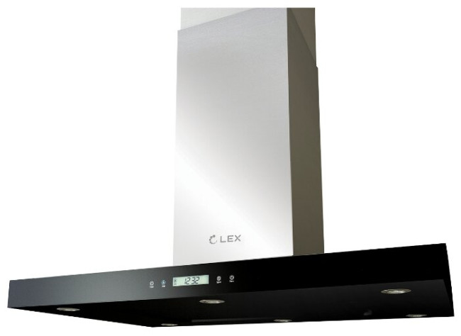 Каминная вытяжка LEX SOLARIS ISOLA 900 inox