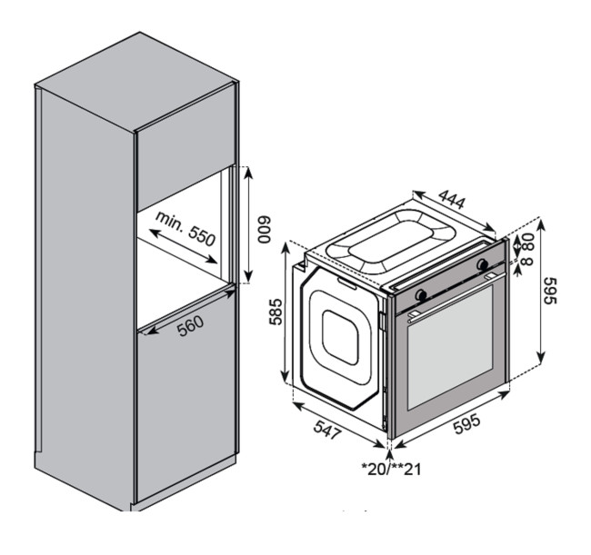 Встраиваемый электрический духовой шкаф Kuppersberg KSO 610 W