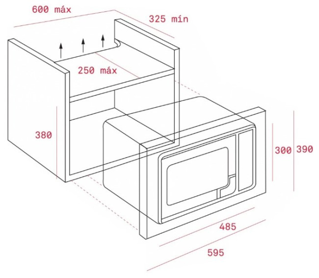 Микроволновая печь встраиваемая TEKA MS 620 BIS (40584010)