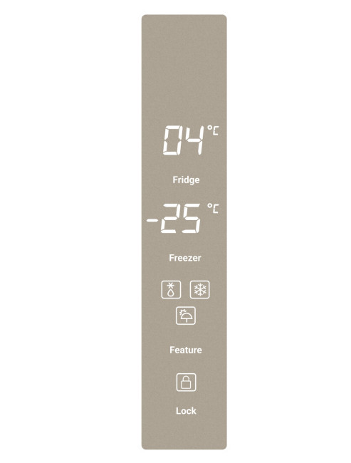 Холодильник Tesler RCD-482I BEIGE GLASS