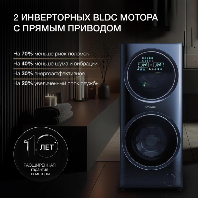 Стиральная машина с сушкой Hyundai WMD9425