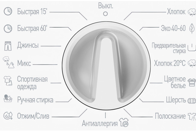 Встраиваемая стиральная машина Vestel WMBI8120T2I