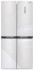 Холодильник Side by Side Ginzzu NFI-4414 White glass
