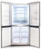 Холодильник Side by Side Ginzzu NFI-4414 White glass