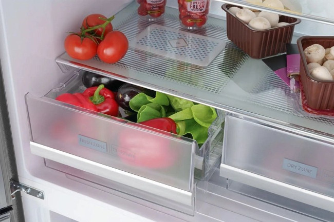 Холодильник WEISSGAUFF WCD 450 Bru Steel Glass NoFrost Inverter