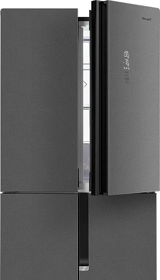 Холодильник WEISSGAUFF WCD 450 Bru Steel Glass NoFrost Inverter