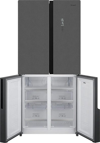 Холодильник WEISSGAUFF WCD 450 Bru Steel Glass NoFrost Inverter