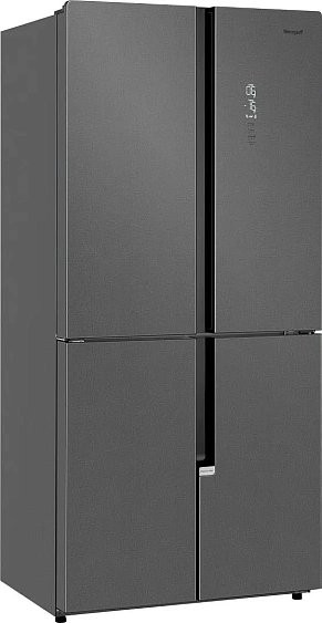 Холодильник WEISSGAUFF WCD 450 Bru Steel Glass NoFrost Inverter