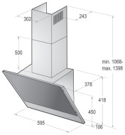 Каминная вытяжка Gorenje WHI623E1XGW