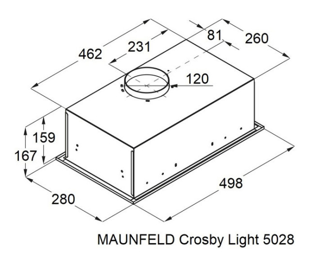 Вытяжка Maunfeld Crosby Light 5028, черный