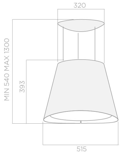 Каминная вытяжка Elica EASY IX/F/50 INOX
