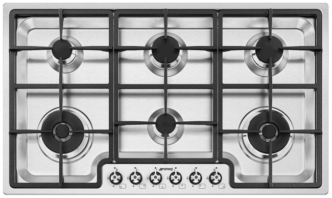 Газовая варочная панель Smeg PGF962 Газовая варочная панель Smeg PGF962