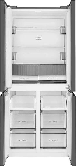 Холодильник WEISSGAUFF WCD 450 Dark Grey NoFrost Inverter