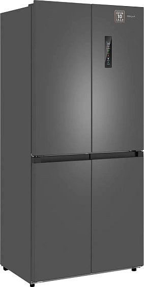 Холодильник WEISSGAUFF WCD 450 Dark Grey NoFrost Inverter