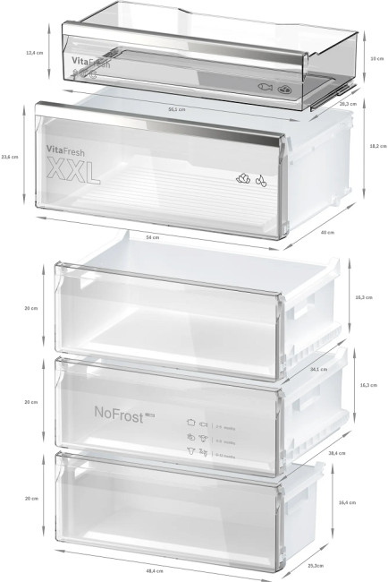 Двухкамерный холодильник Bosch KGN49LBCF Двухкамерный холодильник Bosch KGN49LBCF