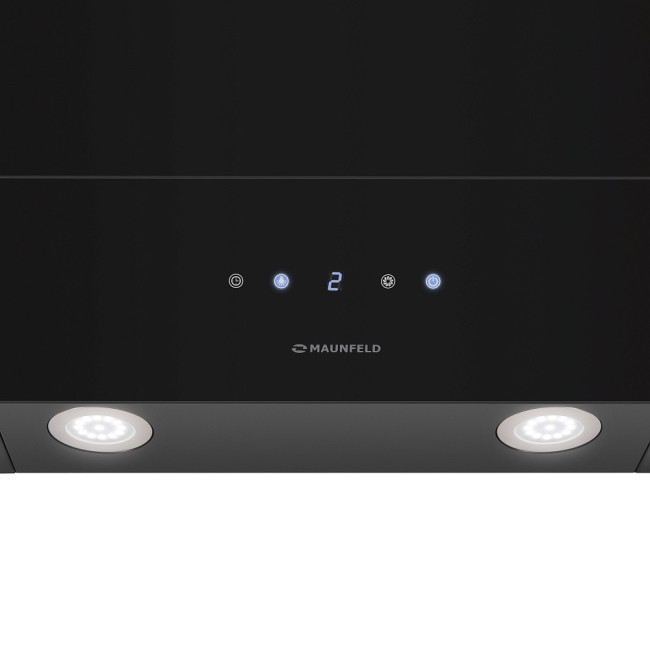 Каминная вытяжка Maunfeld Manchester Light 90 черное стекло Каминная вытяжка Maunfeld Manchester Light 90 черное стекло