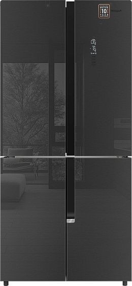 Холодильник WEISSGAUFF WCD 450 Inox Glass NoFrost Inverter Холодильник WEISSGAUFF WCD 450 Inox Glass NoFrost Inverter