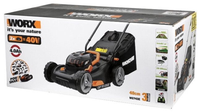 Газонокосилка Worx WG743E Газонокосилка Worx WG743E