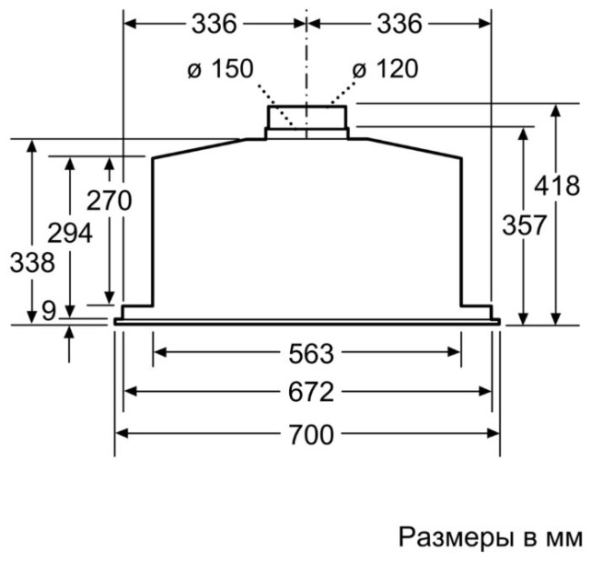 Встраиваемая вытяжка NEFF D57ML66N1