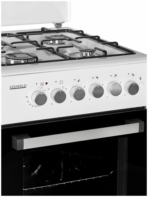Комбинированная плита Stenfeld Efes T541GEF-02 белый