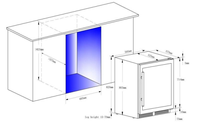 Винный шкаф CLIMADIFF CBU51D1X