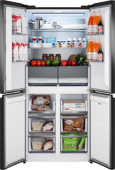 Холодильник WEISSGAUFF WCD 450 Rock Glass NoFrost Inverter Холодильник WEISSGAUFF WCD 450 Rock Glass NoFrost Inverter
