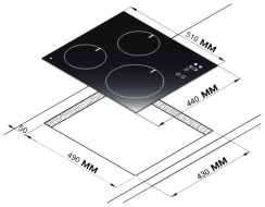Варочная панель Korting HI 42031 BW