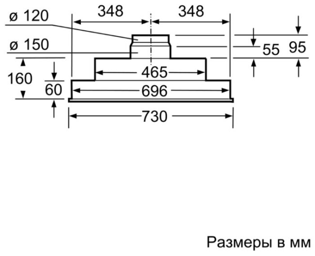 Встраиваемая вытяжка NEFF D5855X1