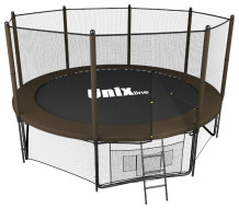 Каркасный батут Unix Line 8ft Black&Brown outside 244х244х241 см Каркасный батут Unix Line 8ft Black&Brown outside 244х244х241 см