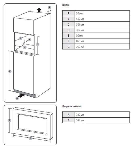 Микроволновая печь встраиваемая Samsung FG77SUT