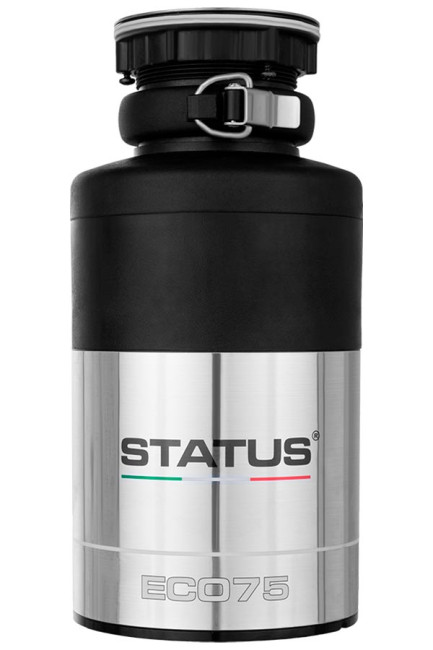 Измельчитель пищевых отходов Status EC075, черный, серебристый металлик (09810901)