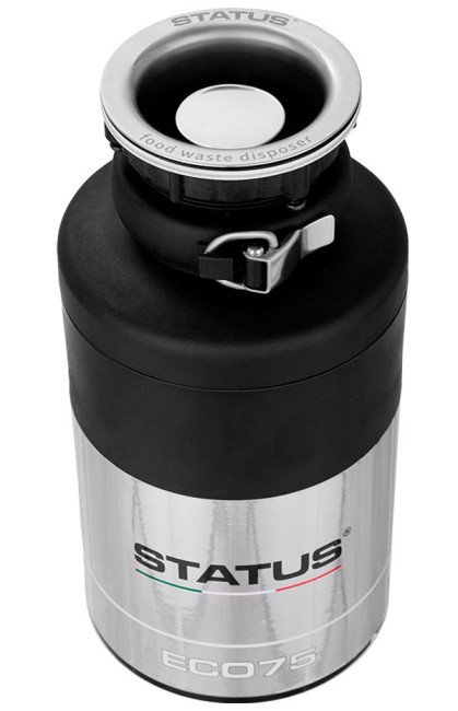 Измельчитель пищевых отходов Status EC075, черный, серебристый металлик (09810901)
